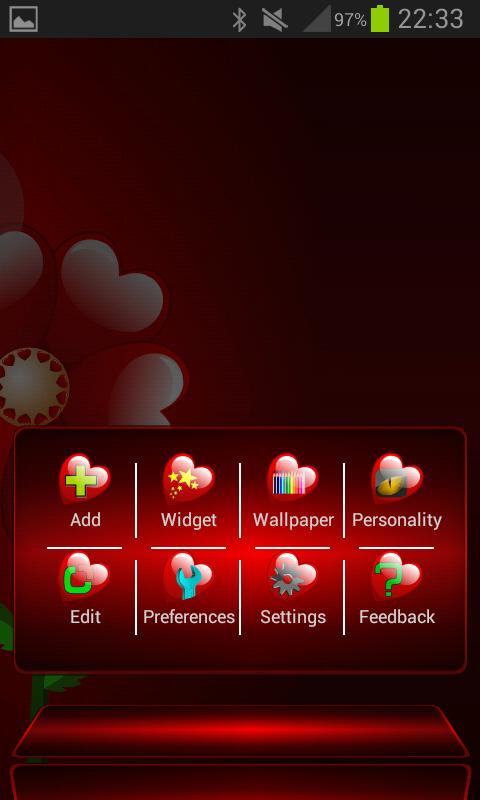 Valentine Next Launcher Theme - screenshot