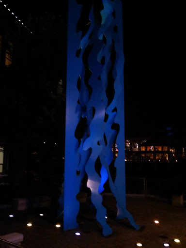 JW Marriott and Blue Sculpture
