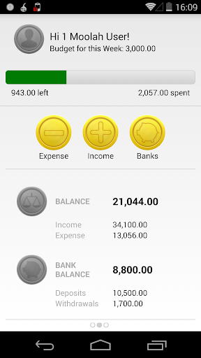 1 Moolah - Expense Manager