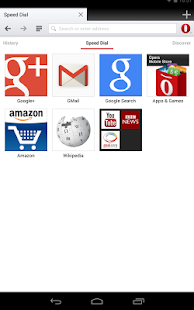 Navigateur Opera pour Android - screenshot thumbnail