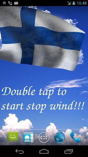 3D Finland Flag Live Wallpaper