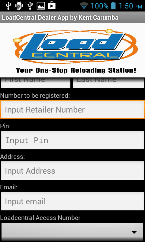 Loadcentral dealer app - screenshot