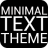 Minimal Text THEME - FREE mobile app icon