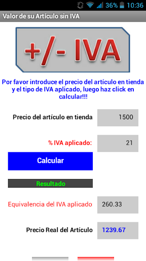 Tu Artículo sin IVA