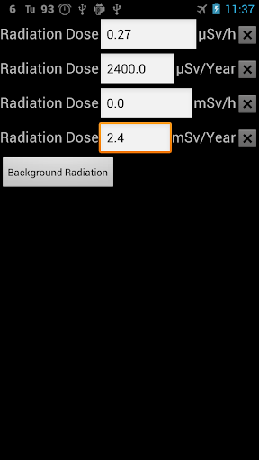 放射線量計算 ｍμ時年