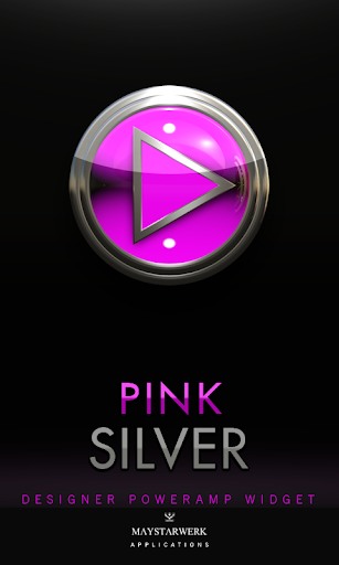 Poweramp Widget Pink Silver