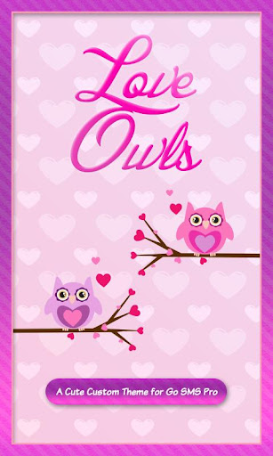 Love Owls Theme Purple Hearts♥