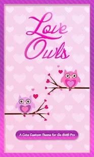 Love Owls Theme Purple Hearts♥