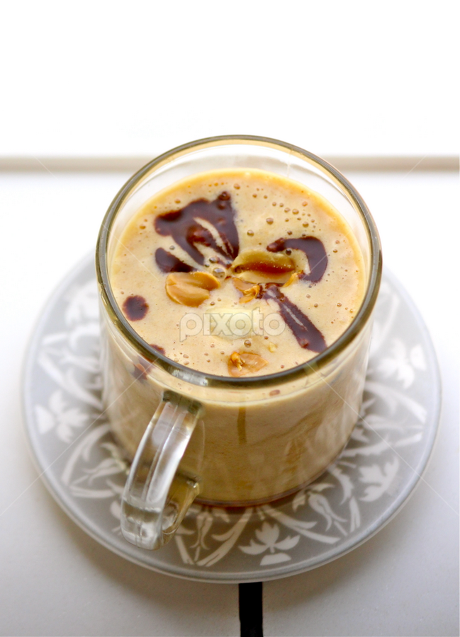 Caramel Banana Peanut Butter Shake -- Yum! by Nashira Usef - Food & Drink Alcohol & Drinks