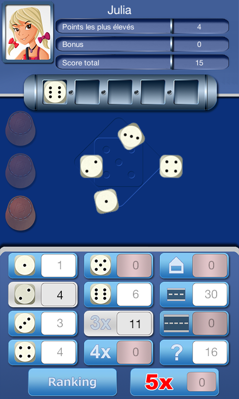 Android application Yahtzy FREE screenshort