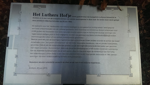 Informatie Bord Luthershofje