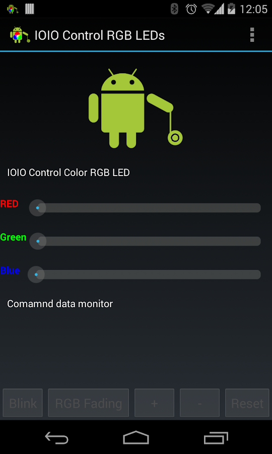   IOIO Bluetooth Kontrol RGB LED- tangkapan layar 
