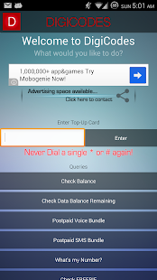 Digicodes - USSD Freedom Screenshots 0