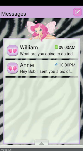 ZebraFairy GO SMS THEME