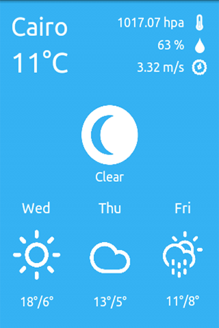 حالة الطقس اليومي Screen 2