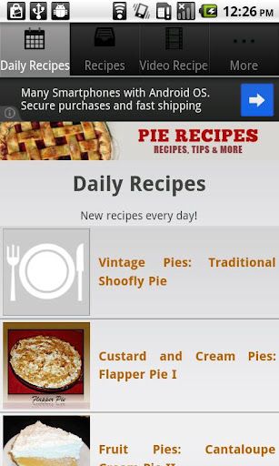 【免費生活App】Pie Recipes!-APP點子