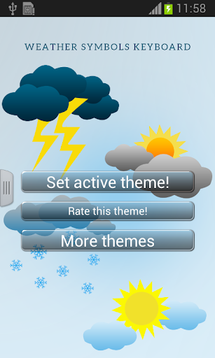 Weather Symbols Keyboard