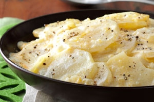 Cheesy Sliced Potatoes