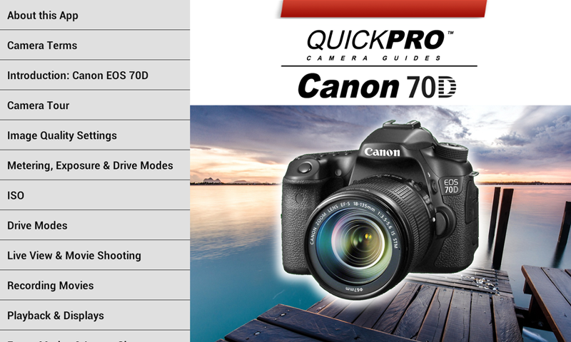 Canon EOS 70D QuickPro Screen 2