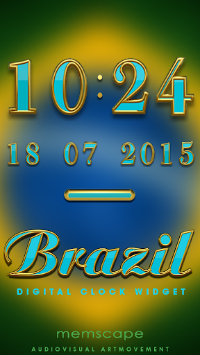 BRAZIL Digital Clock Widget