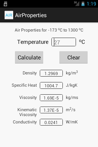 Air Properties