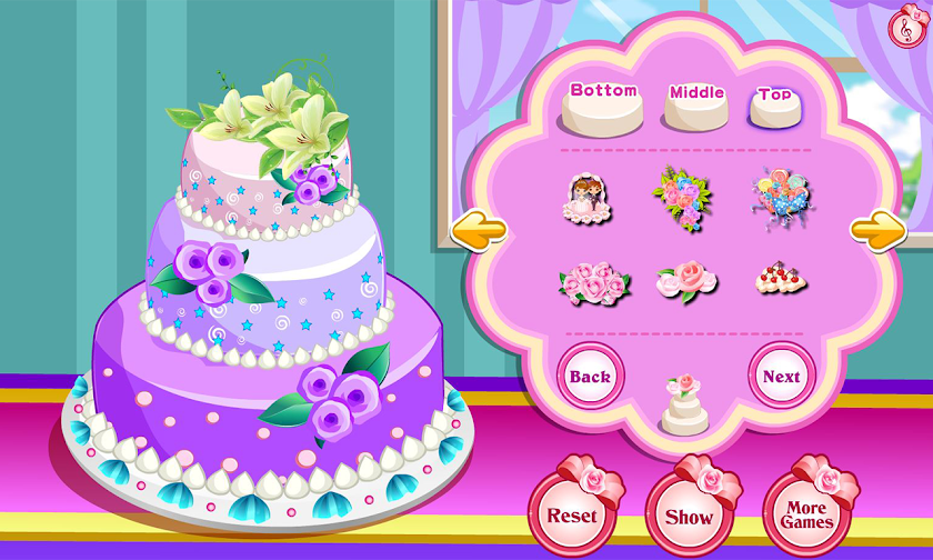 Rose Wedding Cake Game Screen 3