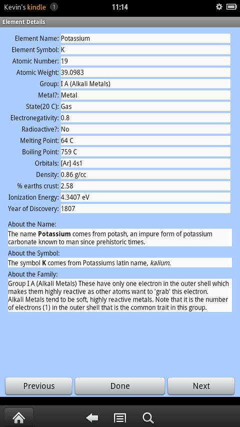 gas solid periodic color table coded liquid Google of on Elements Table Android Apps   Play Periodic