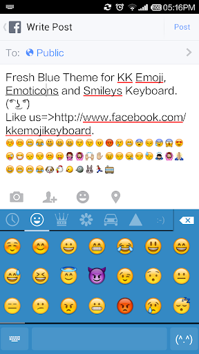Fresh Blue - Emoji Keyboard