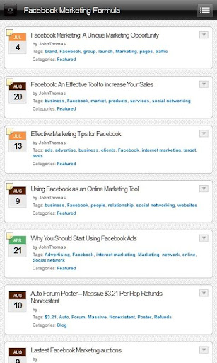 Facebook Marketing Formula