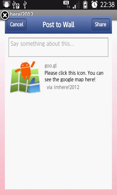 Im here for facebook Screen 3