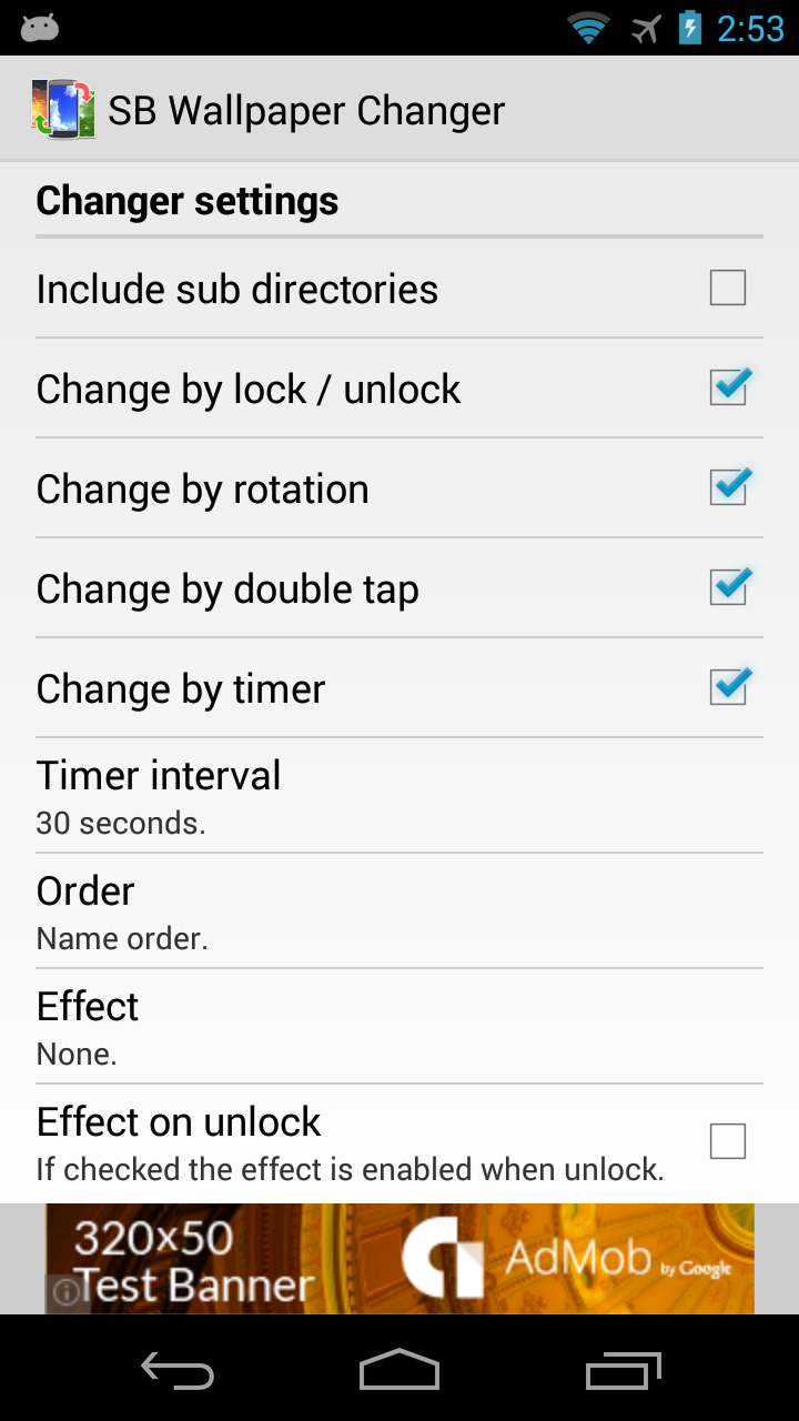 SB Wallpaper Changer Screen 2