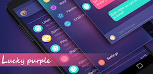 (FREE)GO SMS LUCKYPURPLE THEME APK