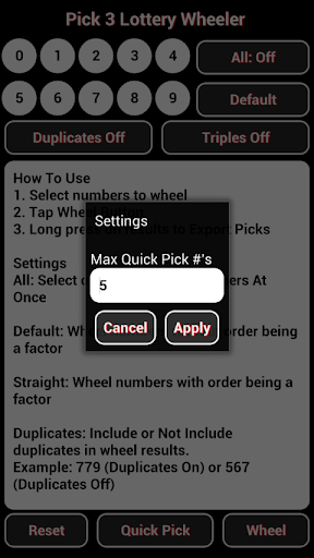 【免費生產應用App】Pick 3 Lottery Wheeler-APP點子