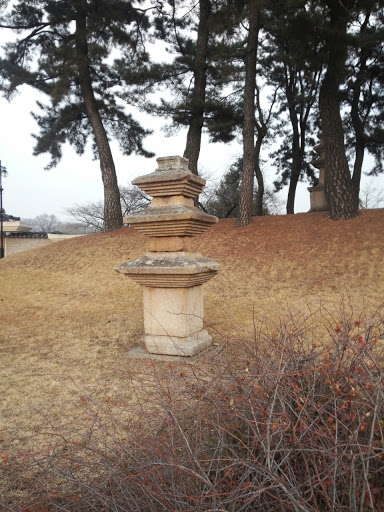 Three Story Stone Stupa