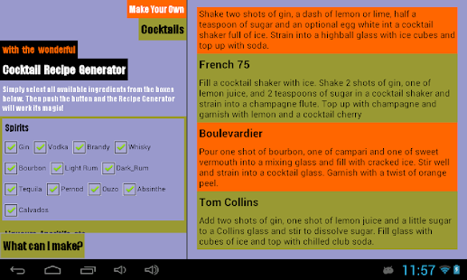 Cocktail Recipe Generator Screenshots 0