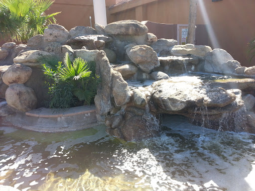 Oasis Fountain in the Desert