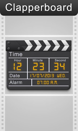 Clapperboard - Clock Widget