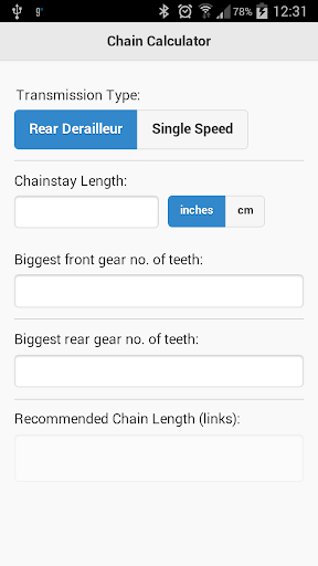 Chain Length Calculator