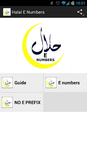 Halal e Numbers