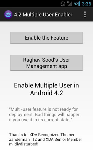 Multiuser on Root Android 4.2