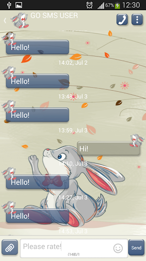 免費下載娛樂APP|GO SMS Proのバニーウサギ app開箱文|APP開箱王
