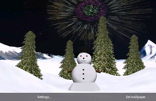 Winter SnowMan Live Wallpaper