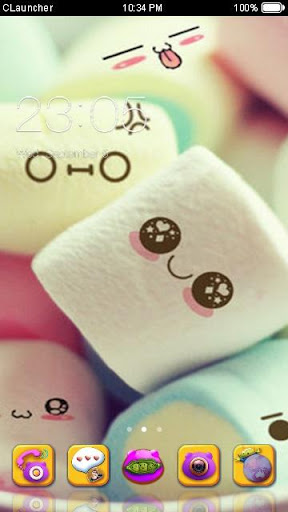 Marshmallow Candy Face Theme