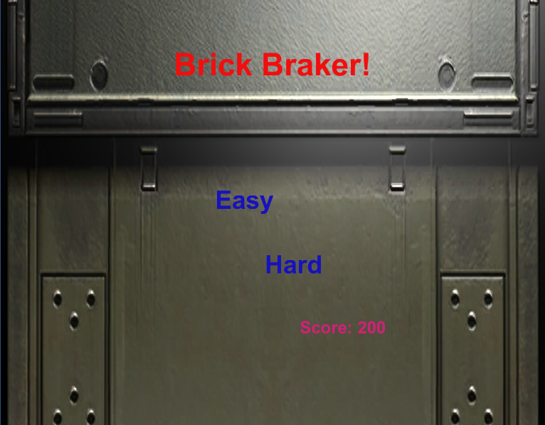Brick Breaker Screen 1