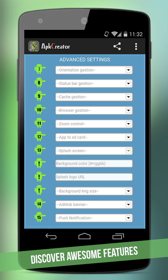 ApkCreator - Web2App Pro Screen 3