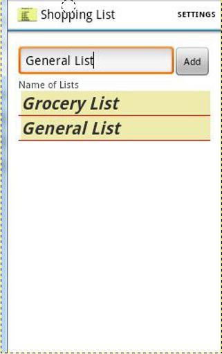 Shopping List