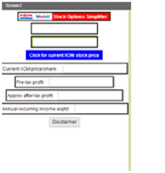 ExxonMobil Stock Option Helper