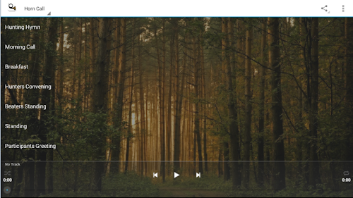 Android application Hunting Melodies screenshort