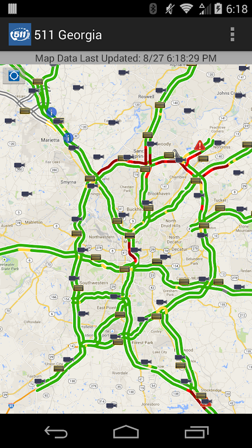 Google Traffic Map Atlanta Ga 