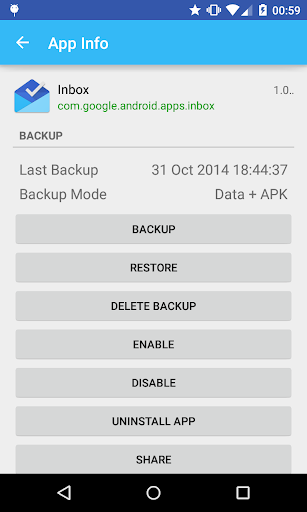 Parcel - Backup Restore